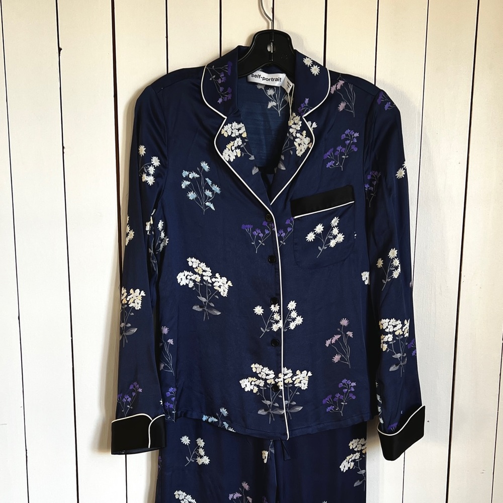 AUTH NWT Self-portrait flower print Pajamas set